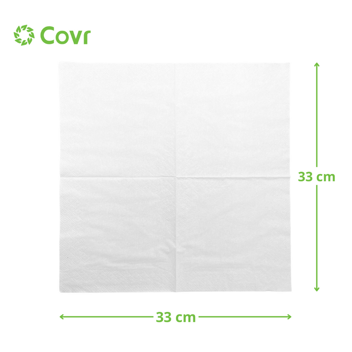 White 2-ply towels 33x33 (2700 units)