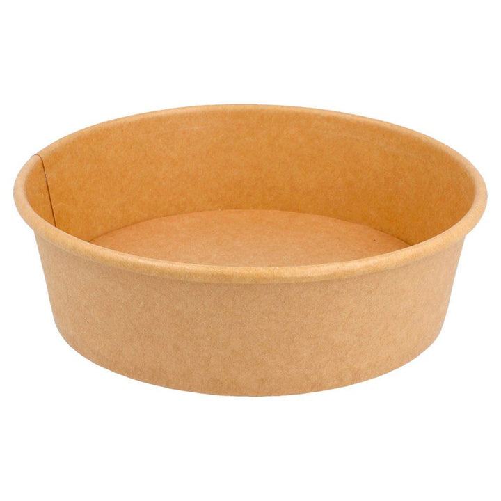 Kraft bowls/brown cardboard salad bowls 550ml without lids (400 units)