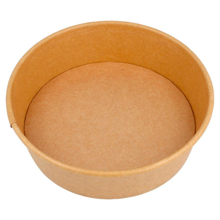 Kraft bowls/brown cardboard salad bowls 550ml without lids (400 units)