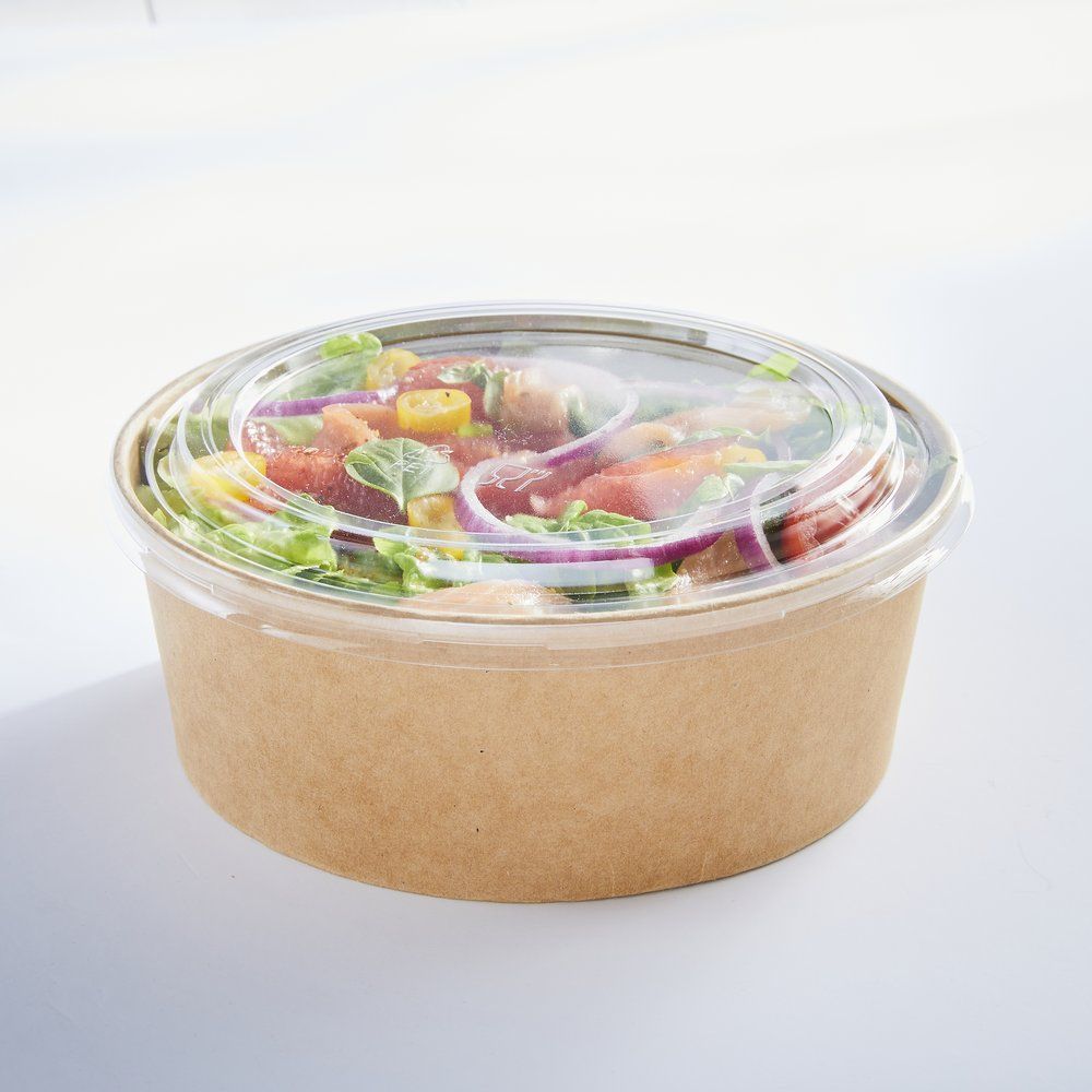 Kraft bowls/brown cardboard salad bowls 750ml without lids (400 units)