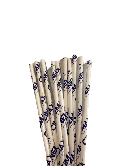 Customized Disposable Paper Straws 20 x 1 cm (10,000 units)