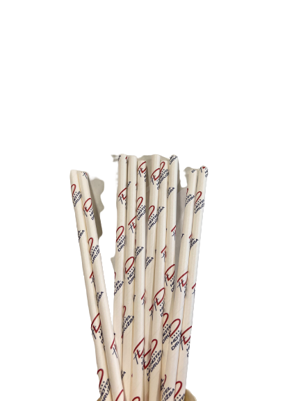 Customized Disposable Paper Straws 20 x 1 cm (10,000 units)