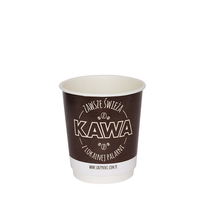 Customized 25 cl / 8 oz double-wall paper cups (1,000 units or more)