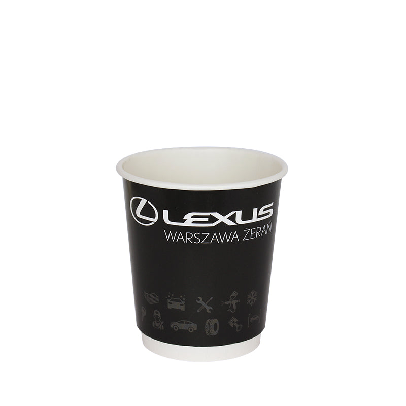 Customized 25 cl / 8 oz double-wall paper cups (1,000 units or more)