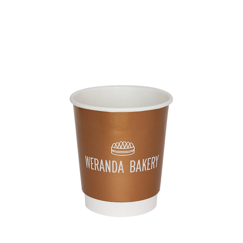 Customized 25 cl / 8 oz double-wall paper cups (1,000 units or more)