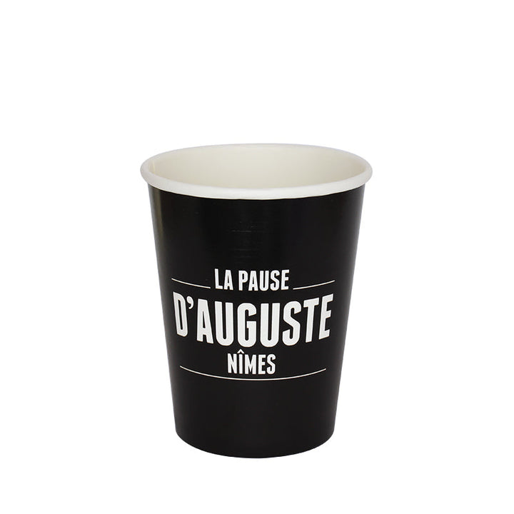 Customized single-wall 33 cl / 12 oz plastic-free paper cups (1000 units or more)