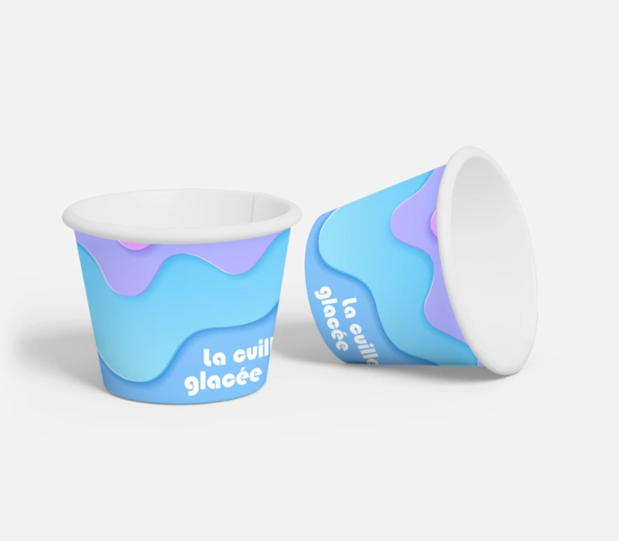 Customized ice cream tubs 400 ml