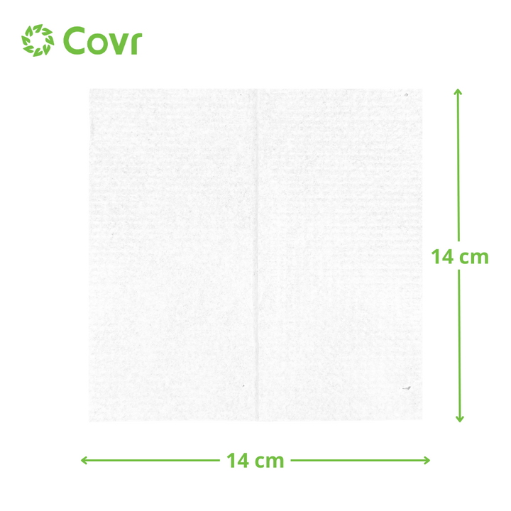 1-ply white napkins 14x14 (8000 units)