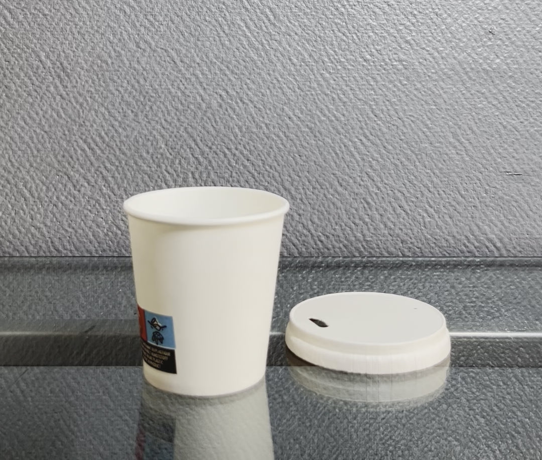 White Espresso paper cups 10-12 cl / 4 oz