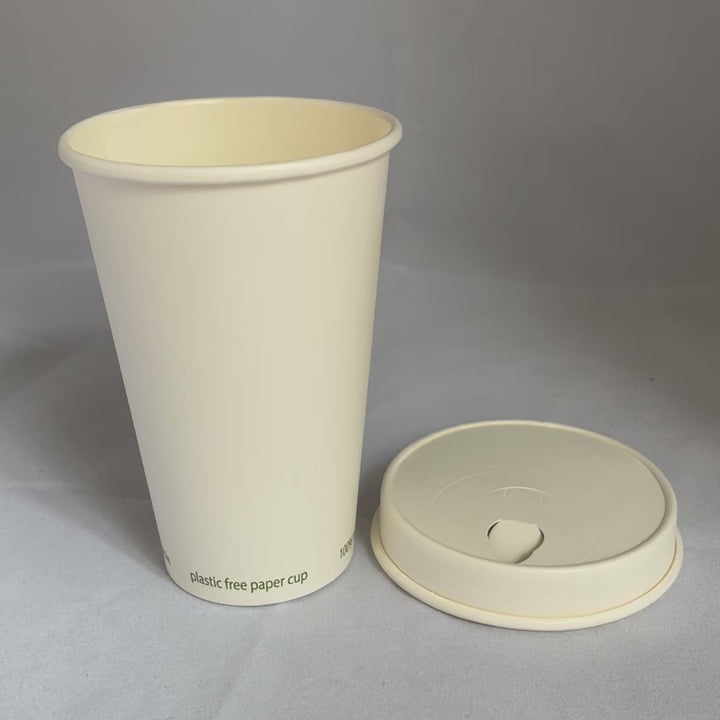 Plastic-free paper cups 33 cl / 12 oz