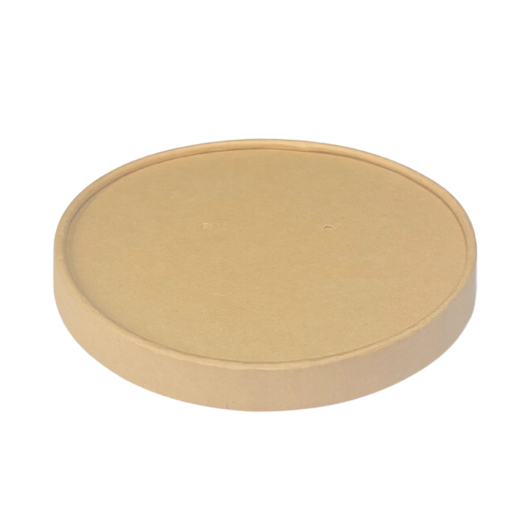 Kraft cardboard lid Ø 118 mm (500 units)