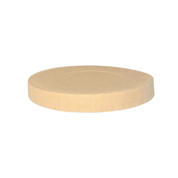 Kraft cardboard lid Ø 62 mm (1000 units)