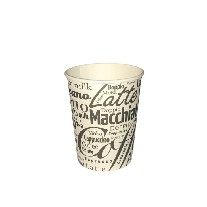 Cardboard cup 18 cl / 6oz - Coffee decor