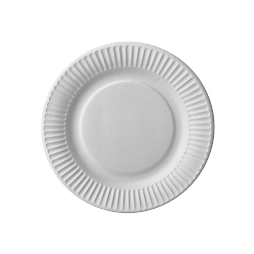 Round paper plates Ø 18 cm white (1000 units)