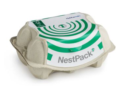 Eierkartons aus geformter Zellulose 2x6 NestPack